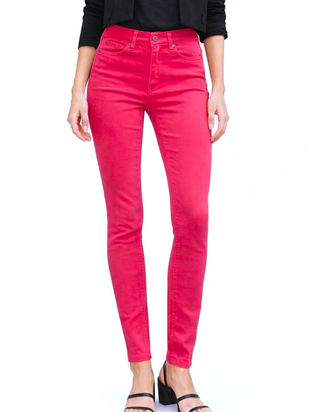 New MAC Dream Summer Wonderlight Stretch Jeans • Pink Red • Size 4 NWT